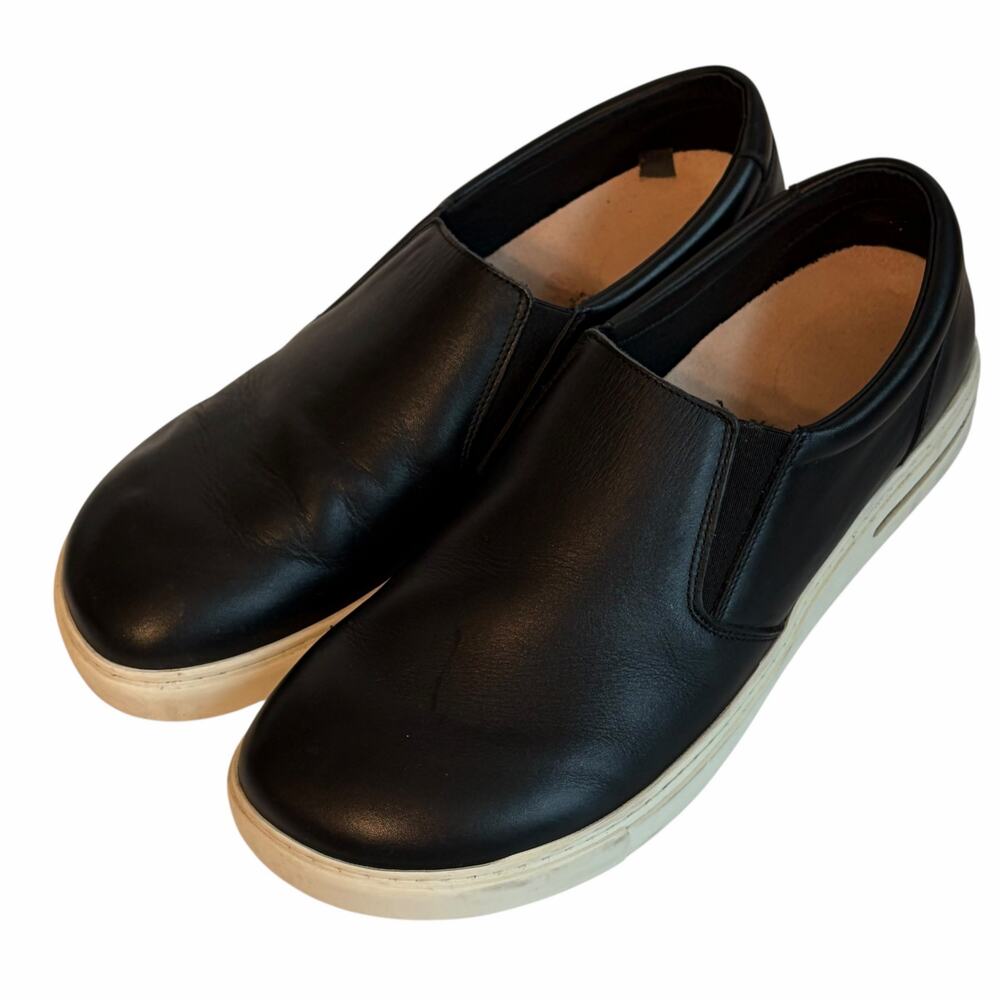 Birkenstock Oswego Black Leather Slip On Sneakers Men 13 46 Reg/Wide